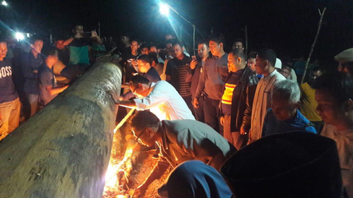 Bupati Mursini Layur Jalur Desa Lubuk Terentang, Ini Harapannya